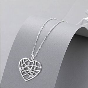 Matisse Silver Heart Necklace N602377s