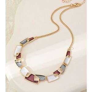 Matisse Multi-Coloured Enamel Cascade Necklace in Gold N603296g