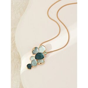 Matisse Verre-Glass Emeralde Cascata Necklace in Gold N603314g