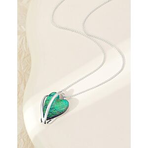 Matisse Shrouded Heart Necklace in Silver N603350s