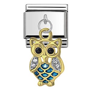 Gold Owl Drop Charm 29443GS