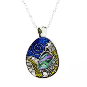 Matisse Paua Shell Aztec Necklace P223