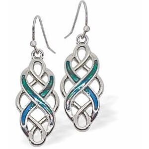 Matisse Paua Shell Celtic Drop Drop Earrings P483