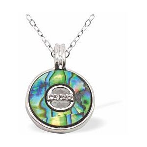 Matisse Paua Shell Circular Necklace P757