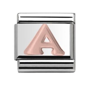 Rose Gold Letter A Charm 29481RS-A