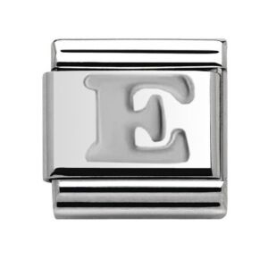 Silver Letter E Charm 29481SS-E