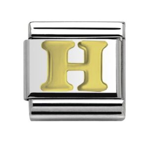 Gold Letter H Charm 29481GS-H