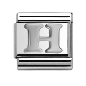 Silver Letter H Charm 29481SS-H