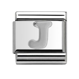 Silver Letter J Charm 29481SS-J