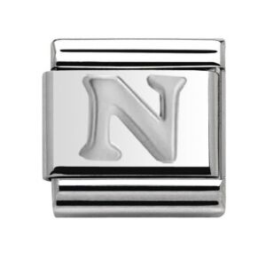 Silver Letter N Charm 29481SS-N
