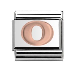 Rose Gold Letter O Charm 29481RS-O