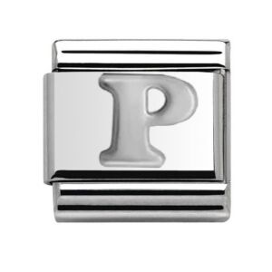 Silver Letter P Charm 29481SS-P