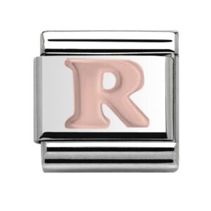 Rose Gold Letter R Charm 29481RS-R